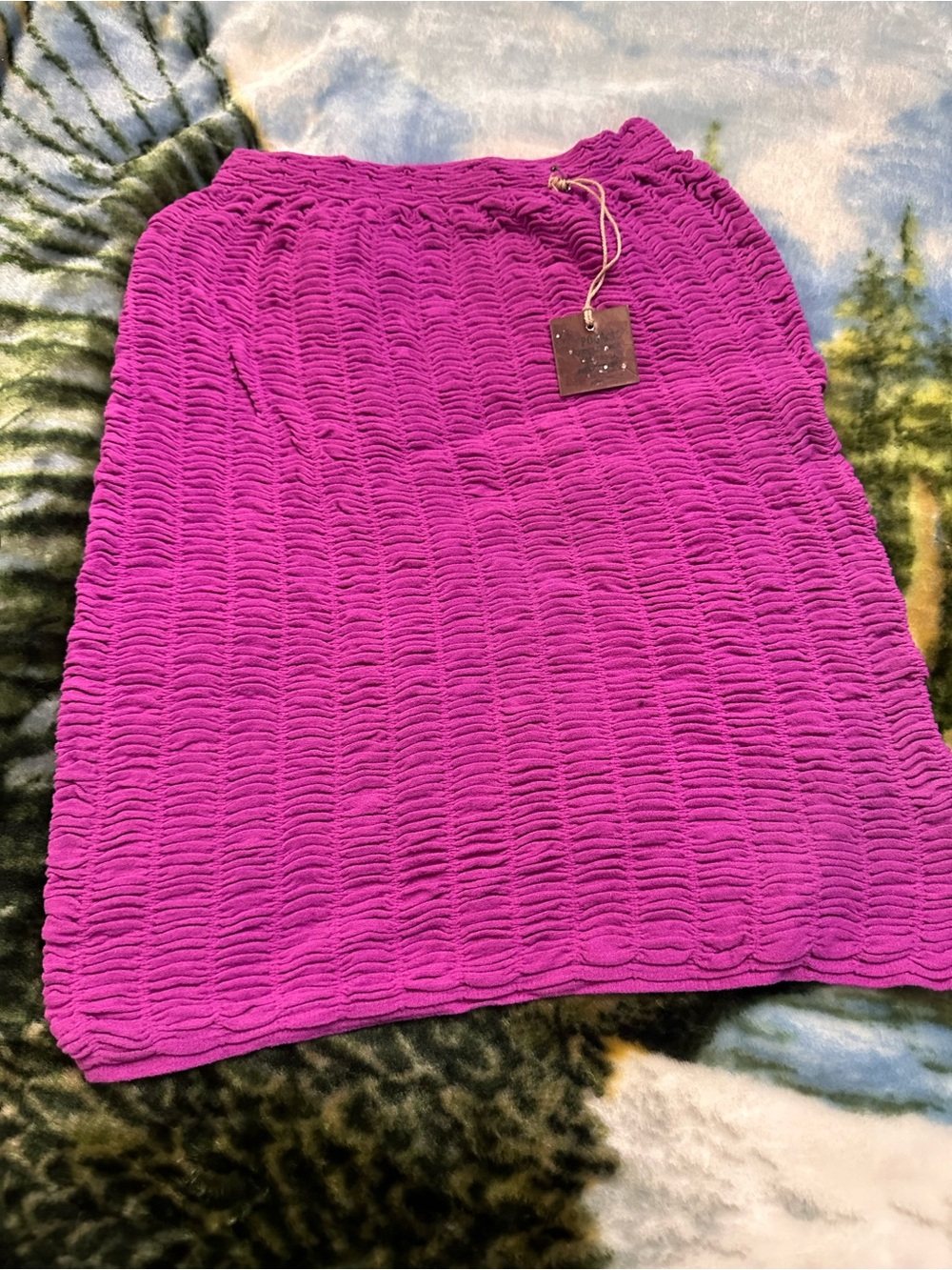 Poof Excellence Vibrant Magenta Mini Skirt